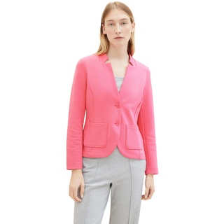 TOM TAILOR Damen Basic Ottoman Blazer mit Taschen, 15799 - Carmine Pink, M