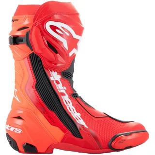 Alpinestars Supertech R, Stiefel - Hellrot/Neon-Rot/Schwarz / 45