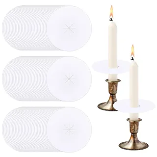 BENECREAT 200 x Kerzenhalter Aus Papier. Tropfschutz Für Kerzen 76mm Durchmesser Schutzhüllen Für Gottesdienste Bei Kerzenlicht Gedenkgottesdienste Weihnachtsnacht