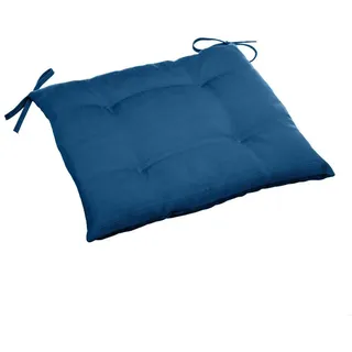 Sitzkissen Korai 40/40 cm , Blau , Textil , Heimtextilien, Wohntextilien, Sitzkissen