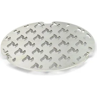 Edelstahl Grilleinsatz für alle Feuerplatten mit 20cm Feuerloch mit Flammenbranding