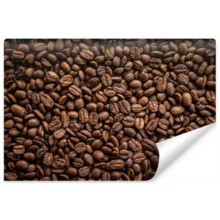 Muralo Fototapete röstfrische Kaffeebohnen 3D 405x270cm , Schwarz, Braun , Papier , Essen/Getränk , Rechteckig , 405x270 cm , Tapeten & Wandverkleidungen, Fototapeten