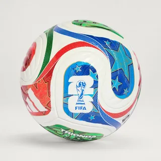 adidas FIFA Fußball-Weltmeisterschaft26TM Trionda Pro Fußball - White / Solar Blue / Hi-Res Red / Flash Lime - 5