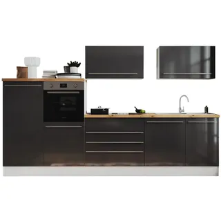 Respekta Küchenzeile Gabriel 320 cm Grau