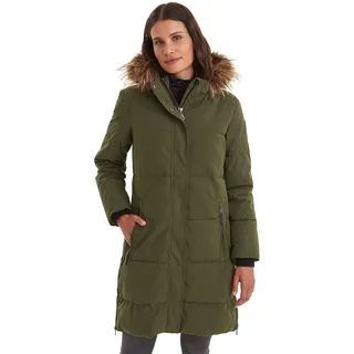 G.I.G.A. DX BY KILLTEC, Gw 18 Wmn Qltd Prk Casual Steppparka/Parka Mit Kapuze, Dunkeloliv, 38, EU