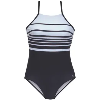 LASCANA Badeanzug Damen Schwarz/Weiß 36 Cup C/D