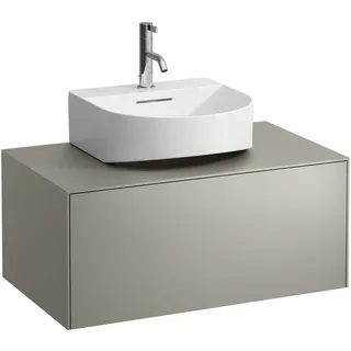 LAUFEN SONAR Schubladenelement, 1 Schublade, für Aufsatz-Handwaschbecken H816341, H816342, Ausschnitt Mitte, H4054410340421, Farbe: Titan
