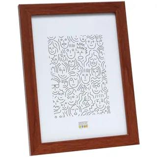 Deknudt Frames S44CH3-20.0X30.0 Bilderrahmen, Holz/MDF, Schlichter Stil, schmal, 33,5 x 23,5 x 1,33 cm, Hellbraun