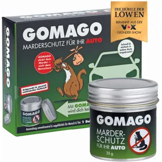 GOMAGO Marderschutz für Ihr Auto | zuverlässige und artgerechte Mardervergrämung durch Duftstoff | Alternative zu Marderschreck, Marderspray, Ultraschall u.ä. | Granulat [1 x 35g]