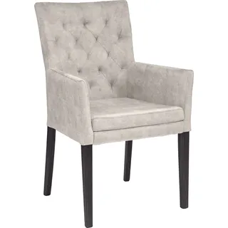 Armlehnstuhl »Colorado« () 1 St., Samtvelours Beine aus massiver Buche, wengefarben lackiert, weiß