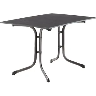 Sieger Boulevard-Klapptisch 120 x 80 x 73 cm eisengrau/Schieferdekor Anthrazit