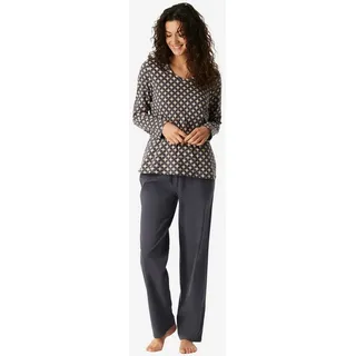SCHIESSER Damen, Schlafanzug Set lang, weiche Baumwolle, - Nightwear