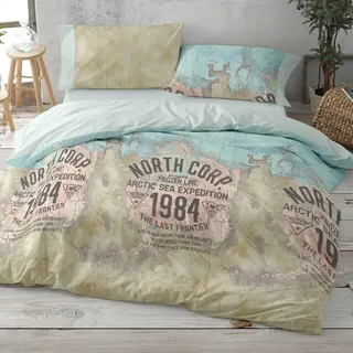 Burrito Blanco Bettbezüge, Baumwolle, 50% Polyester, Meer, Ancho de 200