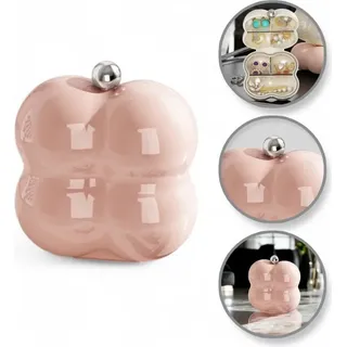 Creme tragbare Schmuckschatulle pd156r