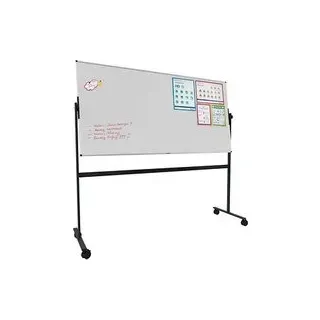 Legamaster mobiles Whiteboard UNITE 2,0 x 1,0 m weiß, schwarz lackierter Stahl