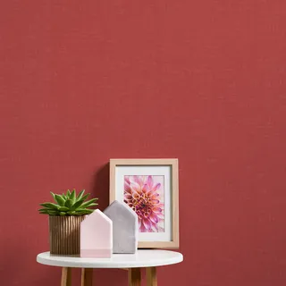 A.S. Création Tapete Uni Rot Nara 387462 Einfarbig Vliestapete 10,05 m x 0,53 m Made in Germany