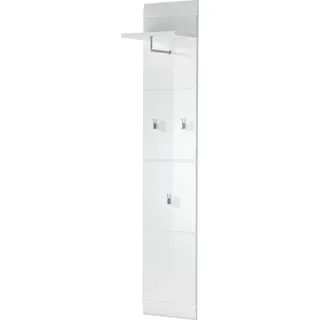 Carryhome Garderobenpaneel , Weiß , Holzwerkstoff , 30x152x23 cm , Aufhängemöglichkeit, Hutablage, Kleiderstange , Garderobe, Garderoben-Sets & Garderoben-Serien, Garderoben-Serien