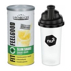 Layenberger® Slim Shake Banane-Quark + nu3 Shaker
