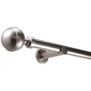 deco-raum Vorhangstange Kugel 1-läufig Ø 25 mm 260 cm Silber