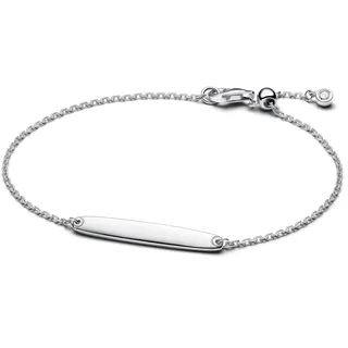 Pandora Moments Gravierbares Stab Kettenarmband aus Sterling Silber 594010C01-20 Größe 20 cm