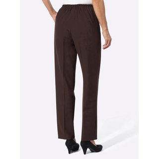 Schlupfhose COME ON, Damen, Gr. 46, Normalgrößen, rot (burgund, meliert), 53% Polyester, 43% Schurwolle, 4% Elasthan, meliert, unifarben, lang, Hosen Schlupfhose