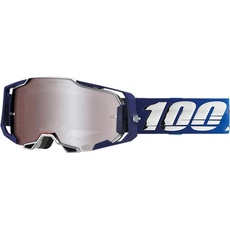 100%, Unisex, Sportbrille, Goggles Armega HiPER Novel - Mirror Silver Flash Lens, Silber