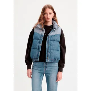 Levi's® Jeansweste »JUNO WESTERN PUFFER VES«, blau