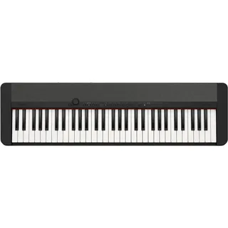 Casio Casiotone CT-S1BK Piano-Keyboard mit 61 anschlagdynamischen Tasten, 61 Sounds, schwarz