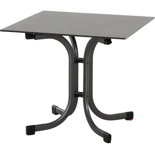 Siena Garden Sola Klapptisch 80 x 80 x 71 cm Anthrazit