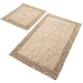 Wellhome Badezimmerteppich-set 2 Stücke - Brown Light - One Size
