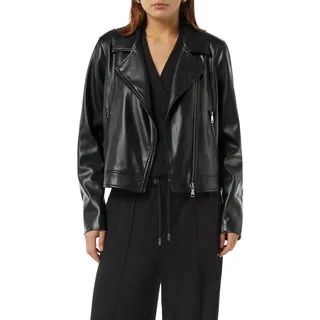 Comma Klassische Bikerjacke aus Lederimitat