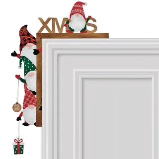 CJAPGJW Weihnachtsdeko Tür, 15 cm x 21 cm, Links Türrahmen Deko Weihnachten, Festliche Dekoration Für Tür Und Wand, Ideal Als Geschenk, Weihnachtsdeko Innen