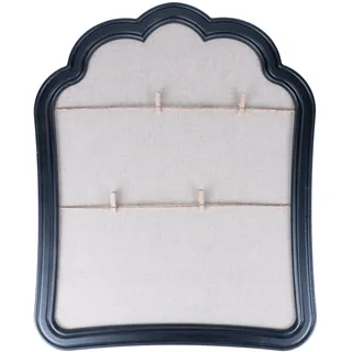 Villa d'Este Home Tivoli 1996 Memories Bilderrahmen aus MDF-Holz, 2 Stränge aus Leinenschnur und Klammern, gewellter Rand, Schwarz