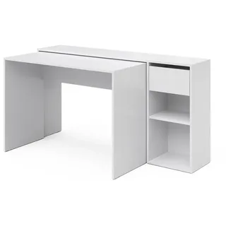 Vicco Schreibtisch Ben Weiß Computertisch ausziehbar Arbeitstisch Bürotisch