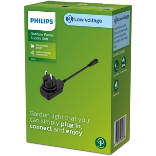 Philips Gardenlink Outdoor Niedervolt Netzteil EU 12W 24V IP65 schwarz