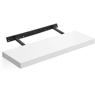 VASAGLE Wandboard 60 x 20 x 3,8 cm Weiß