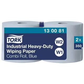 TORK Putztuchrollen Advanced 440 3-lagig blau, 350 Blätter, 2 Rollen