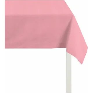 Tischdecke APELT "4362 Rips - UNI" Gr. 3, rosa, B:130cm L:170cm, Baumwolle, Polyester, Tischdecken, Tischdecke, Wasser- und Schmutzabweisend
