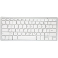 Dilwe Bluetooth Tastatur, 78 Tasten, Ultraschlanke und Kompakte Kabellose Tastatur, Tragbare Externe Tastatur für Laptop Tablet Computer (Deutsch)