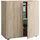 Lona Aktenschrank 70 x 40 x 74 cm braun