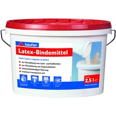 Bild Latex Bindemittel 2,5l I Transparentes Latex-Bindemittel verbessert Leimfarben I Latex Tapetenüberzug ohne Lösungsmittel & Weichmacher