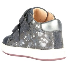 Geox Jungen Mädchen B BIGLIA Girl C Sneaker, DK Grey/DK Silver, 24 EU