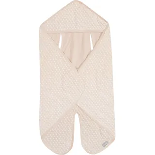roba Baby Einschlagdecke Frosty Almond - Bio-Baumwolle GOTS und Oeko Tex Standard 100 zertifiziert - Babydecke für Autositz, Babyschale oder Kinderwagen - Beige