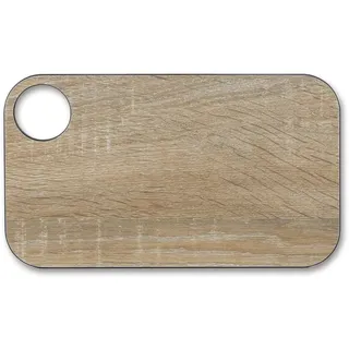 Arcos Antibakterielle Schneidebrett Küche - Spülmaschinenfest, Messerschonend, 24x14 cm, Zellulosefaser und Harz, Braun,