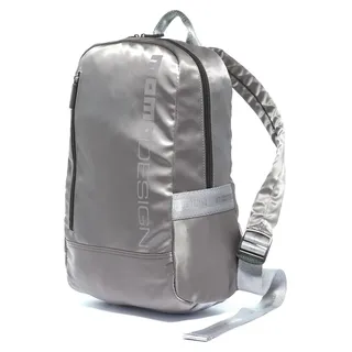 Momo Design Rucksack für Herren, aus Polyurethan, schwarz, mit Reißverschluss und organisierten Fächern - Schwarz