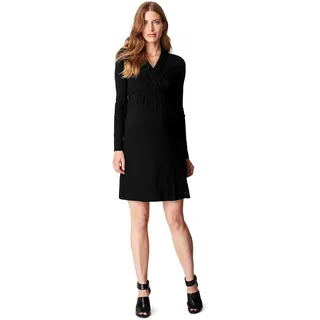 ESPRIT Maternity Damen Dress Nursing ls M84280 Umstandskleid, Schwarz (Black (Black 001) 001), 44 (Herstellergröße: XXL)