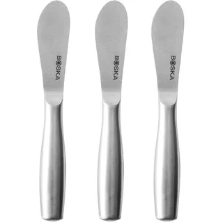 BOSKA Buttermesser Copenhagen/Käsemesser/Drei kleine Streichmesser/Schmiermesser/Edelstahl/Silber