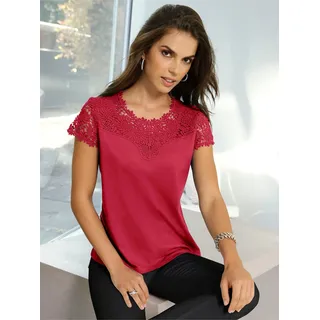 Lady Spitzenshirt »Shirt«, 1 Stk., rot