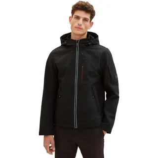 TOM TAILOR Herren Sofshell-Jacke mit Innenfutter aus Fleece