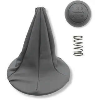 1neiSmartech 5-Gang-Knopfsatz mit Feder, Manschette und Blende - Kompatibel mit Fiat Panda 169 2. Serie (2003-2012), Fiat 500/500C zweite Serie (2007-2013)